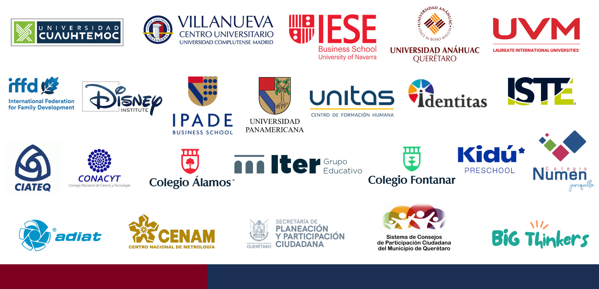 Logos de instituciones con las que hemos colaborado
